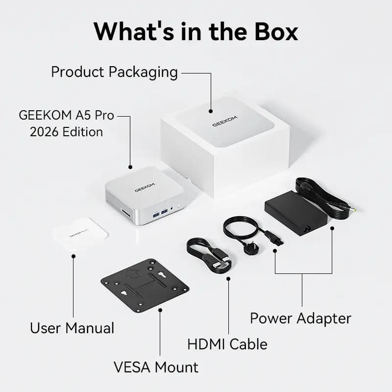 GEEKOM A5 Pro 2026 Edition Mini PC